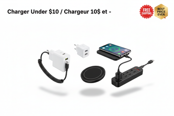 Charger Under $10 / Chargeur 10$ et -