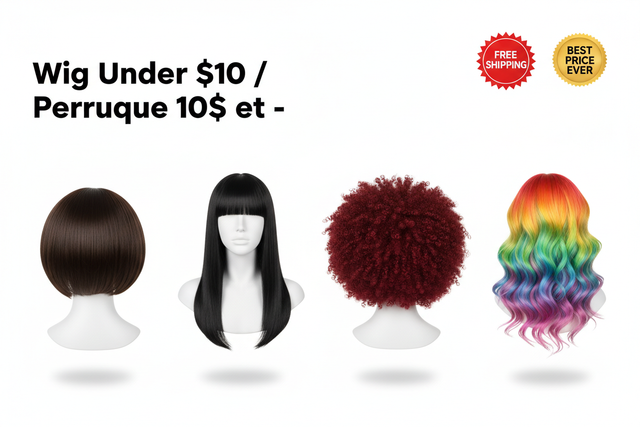 Wig Under $10 / Perruque 10$ et -
