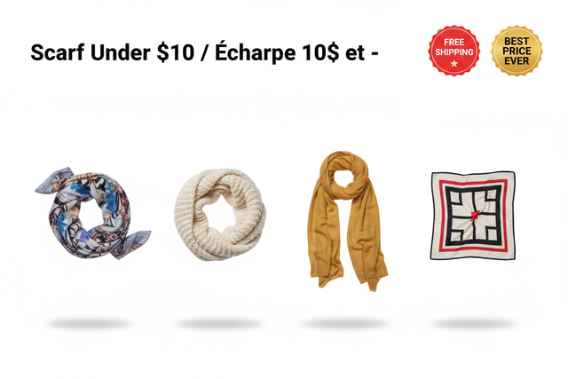 Scarf Under $10 / Écharpe 10$ et -