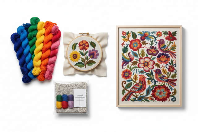 Embroidery Crewel / Broderie Laine