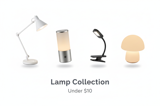 Lamp Under $10 / Lampe 10$ et -