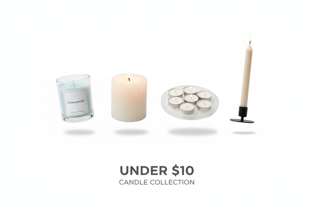 Candle Under $10 / Bougie 10$ et -