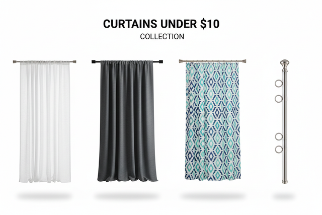 Curtain Under $10 / Rideau 10$ et -