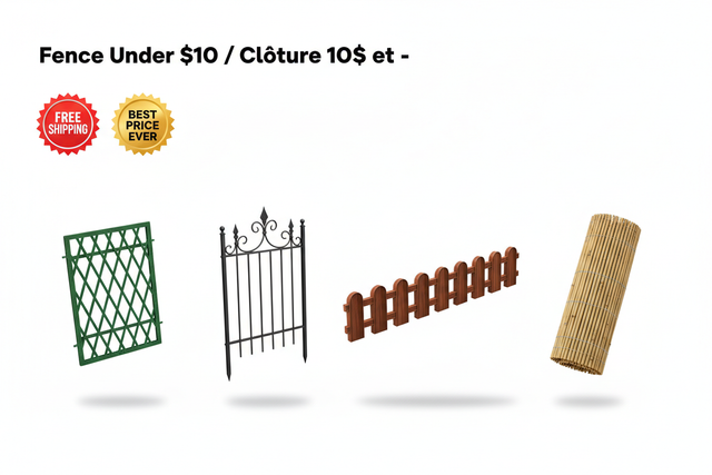 Fence Under $10 / Clôture 10$ et -