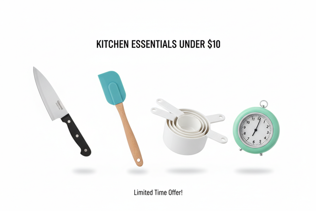 Kitchen Under $10 / Cuisine 10$ et -