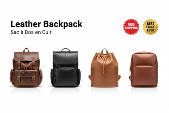 Leather Backpack / Sac à Dos en Cuir
