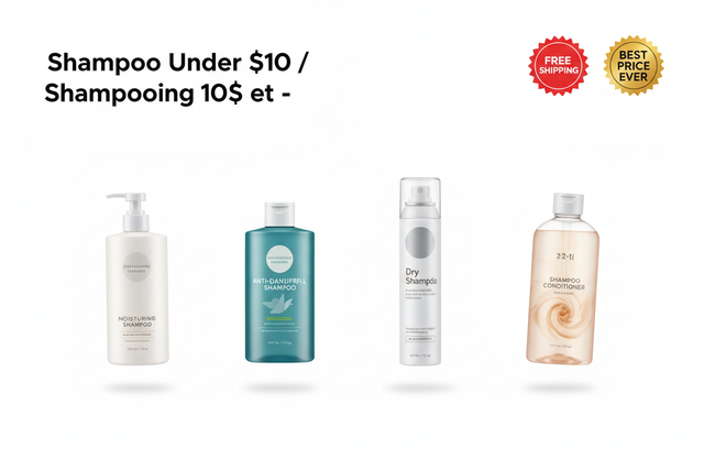 Shampoo Under $10 / Shampooing 10$ et -
