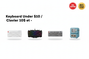 Keyboard Under $10 / Clavier 10$ et -