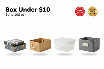 Box Under $10 / Boîte 10$ et -
