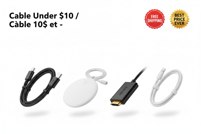 Cable Under $10 / Câble 10$ et -