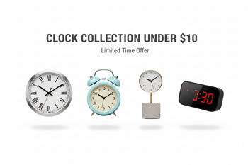 Clock Under $10 / Horloge 10$ et -