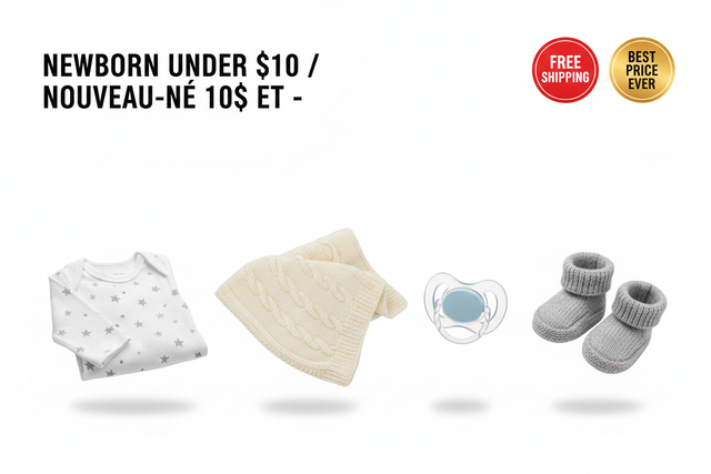 Newborn Under $10 / Nouveau-né 10$ et -