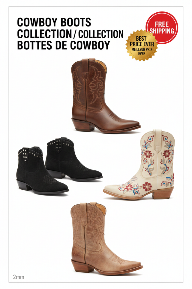 Cowboy Boots Collection / Collection Bottes de Cowboy