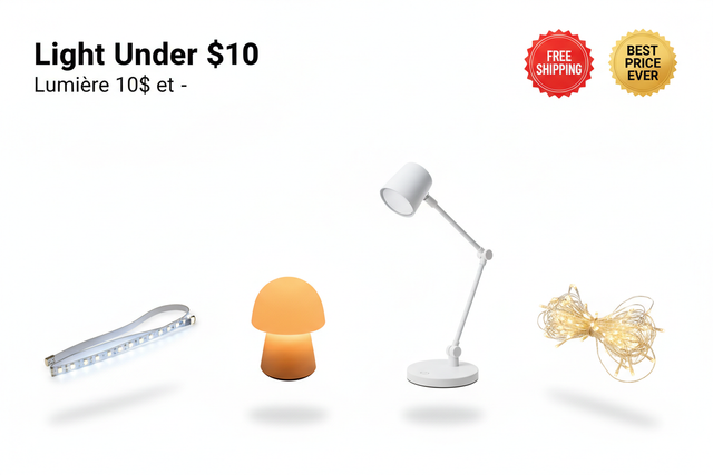 Light Under $10 / Lumière 10$ et -
