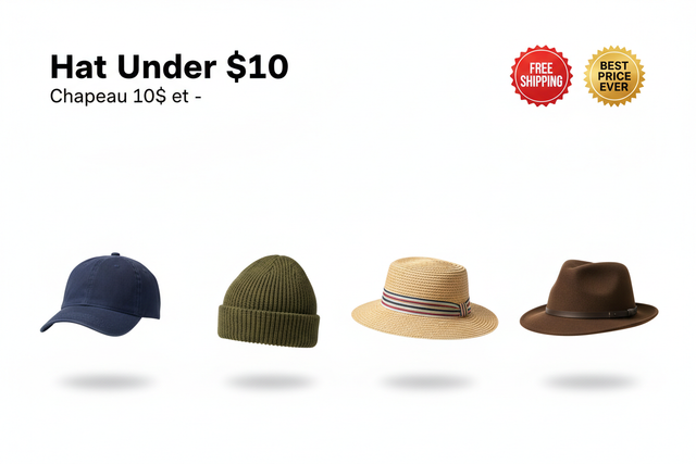 Hat Under $10 / Chapeau 10$ et -