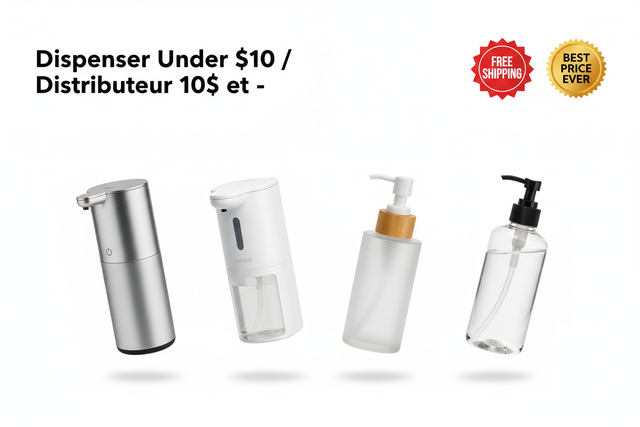 Dispenser Under $10 / Distributeur 10$ et -