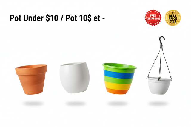 Pot Under $10 / Pot 10$ et -