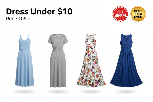 Dress Under $10 / Robe 10$ et -