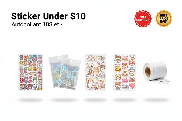 Sticker Under $10 / Autocollant 10$ et -