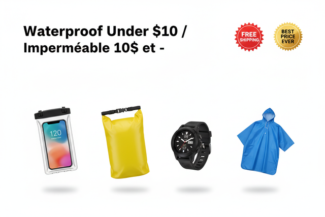 Waterproof Under $10 / Imperméable 10$ et -