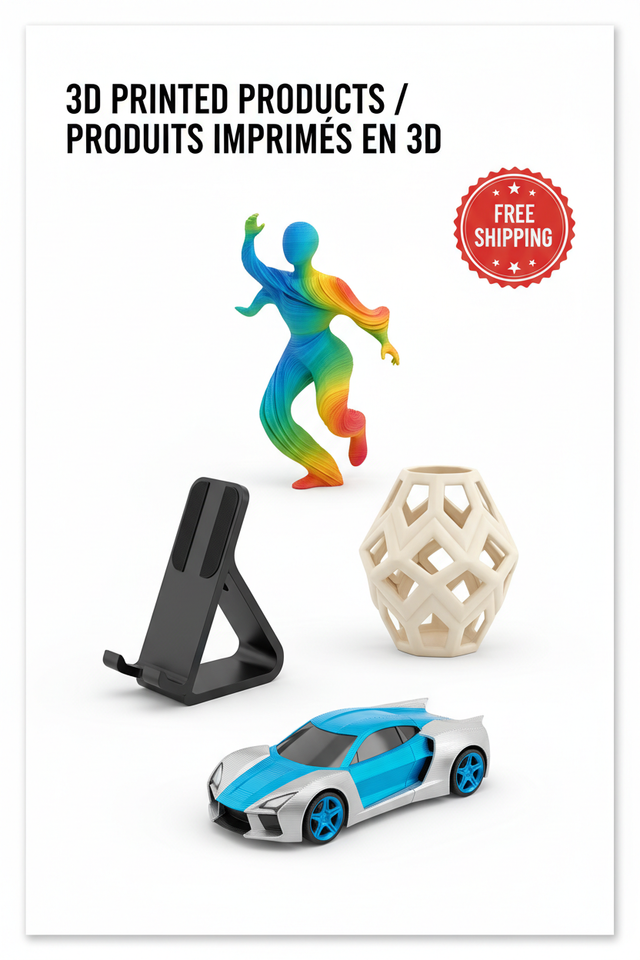 3D Printed Products / Produits Imprimés en 3D