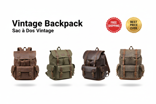 Vintage Backpack / Sac à Dos Vintage
