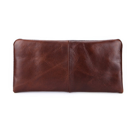 Hot-Selling Genuine Leather Men's Wallet, Business Casual Long Clutch Bag with Multiple Card Slots, Vintage Style Cowhide Men's Bag