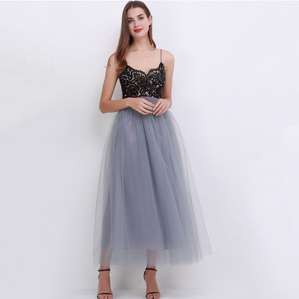 Amazon Explosions Women's European and American 4-Layer Mesh Puffy Skirt tulle skirtebay Explosions Floor Skirt