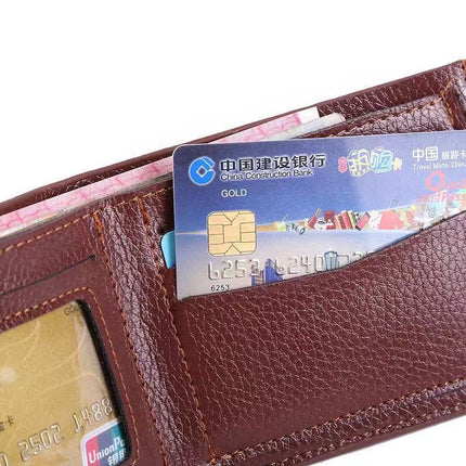 Manufacturer Wholesale Short Men's Wallet Can Be Customized Pv Leather Card Holder Men's Wallet Coin Purse Drop Shipping