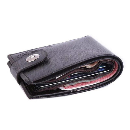 Dropshipping Men's Wallet Multifunctional Short Wallet Pv Leather Magnetic Buckle Coin Purse Creative Gift Wholesale