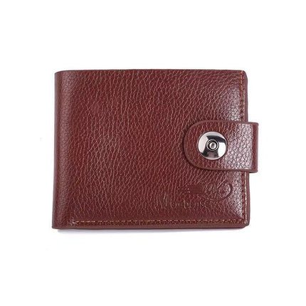 Dropshipping Men's Wallet Multifunctional Short Wallet Pv Leather Magnetic Buckle Coin Purse Creative Gift Wholesale