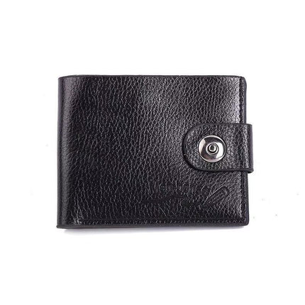 Dropshipping Men's Wallet Multifunctional Short Wallet Pv Leather Magnetic Buckle Coin Purse Creative Gift Wholesale