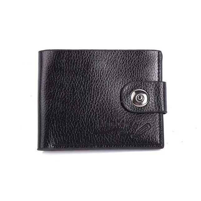 Dropshipping Men's Wallet Multifunctional Short Wallet Pv Leather Magnetic Buckle Coin Purse Creative Gift Wholesale