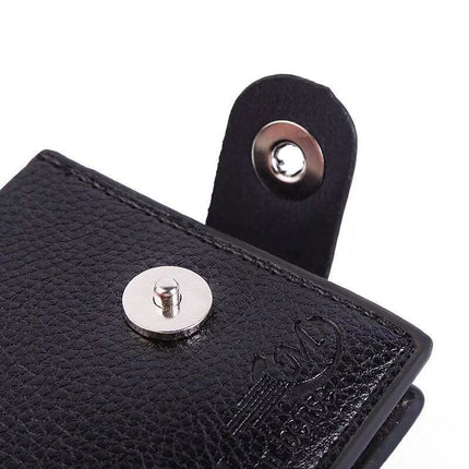 Dropshipping Men's Wallet Multifunctional Short Wallet Pv Leather Magnetic Buckle Coin Purse Creative Gift Wholesale