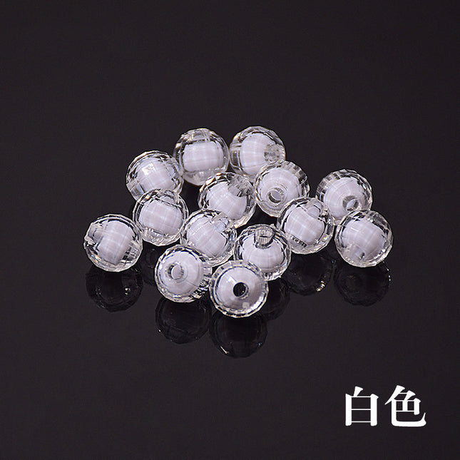 Acrylic 8mm Earth Beads 10mm96 Facet Beads in Beads diy Handmade Beaded Rose Beads Apple Loose Beads
