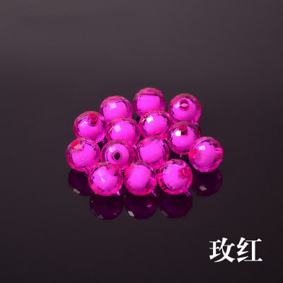 Acrylic 8mm Earth Beads 10mm96 Facet Beads in Beads diy Handmade Beaded Rose Beads Apple Loose Beads