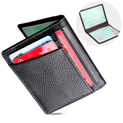 Factory direct men's leather driver's license holster multi-card card holder card holder ultra-thin driving license holster