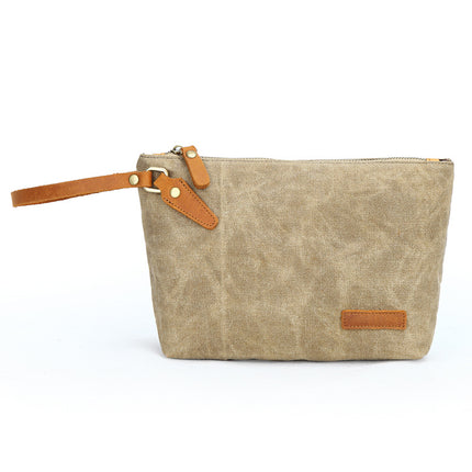 Wholesale New Canvas Men's Clutch Bag European and American Retro Clutch Bag Change Key Portable Storage Bag Small Bag