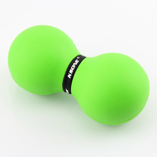 KSONE rubber peanut massage ball fascia ball yoga fitness double ball muscle relaxation engraved logo wholesale