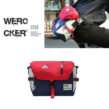 Messenger Bag Men's Crossbody Bag Student Schoolbag Dead Flying Bag Simple Shoulder Bag Casual Riding Crossbody Bag Fashionable Men's Bag