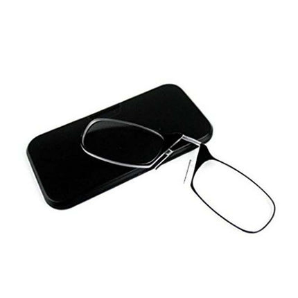 Unisex Legless Nose Presbyoscopic Glasses for the Elderly Sticky Mobile Phone Portable Presbyoscopic Glasses Ultra-thin Glasses Case