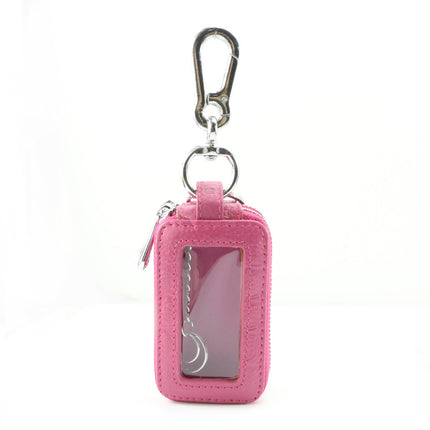 Factory crocodile pattern key case Men's genuine leather double-layer car multi-function key bag zipper first layer cowhide wholesale