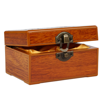 Wooden jade jewelry jade jewelry box hollow collection solid wood bracelet pendant piece packaging box wholesale