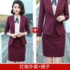 Red suit + overskirt / S