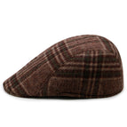 Wine Red Rice Yellow New Plaid / One size fits all, suitable for head circumference 56-58cm