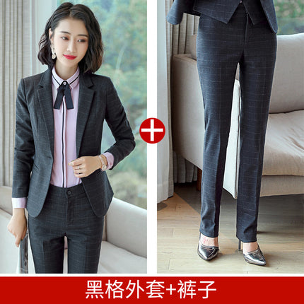 Professional Suit for Women 2024 New Plaid Formal Suit for Women, Small Suit, Fashionable Elegant, Business Elegant Suit for Women