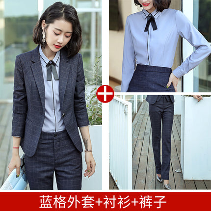 Professional Suit for Women 2024 New Plaid Formal Suit for Women, Small Suit, Fashionable Elegant, Business Elegant Suit for Women