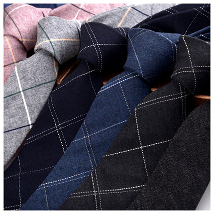 Korean Style Groom Best Man Casual Fashion Tie Groom Tie Men's Business Cotton Tie Men's Printed Tie