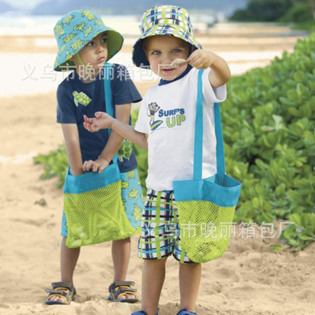 Factory spot children's toys sand digging tools beach mesh bag outdoor sundries tools seaside mesh storage bag