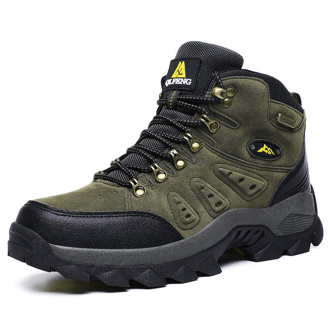 Outdoor high-top hiking shoes waterproof hiking shoes outdoor shoes with single Cotton